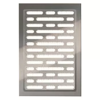 решетка вентиляционная AWENTA 140х210мм с рамкой и сеткой нерж. сталь