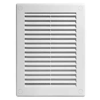 решетка вентиляционная AWENTA 150х310мм TRU-12 с сеткой пластик белая