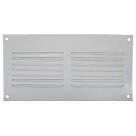 решетка вентиляционная EUROPLAST 300х100мм сталь белая