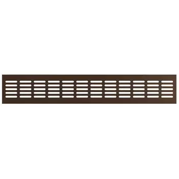 решетка вентиляционная ЭРА переточная 480x 80мм алюминий Dark bronze