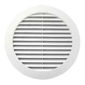 решетка вентиляционная круглая D130 с фланцем с сеткой