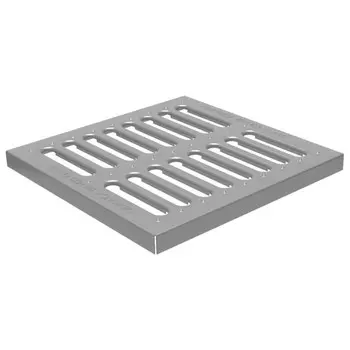 решетка водоприемная GIDROLICA Point 285х285х21мм стальная