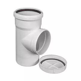 ревизия для внутренней канализации малошумная белая 110мм