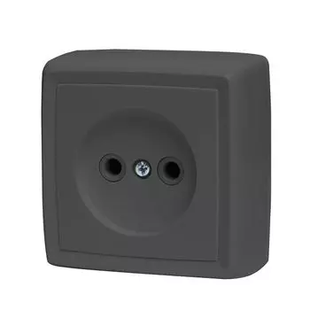 розетка 1 пост DRESDEN 16А б/з серый