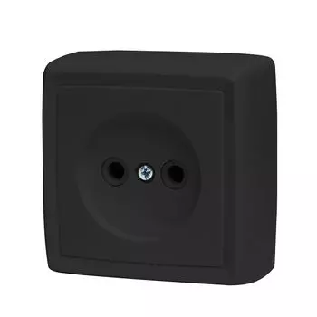розетка 1 пост DRESDEN 16А б/з черный