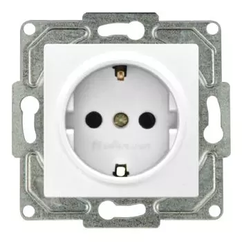 розетка 1 пост GUNSAN Eqona с/з белый