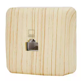 розетка 1 пост компьютерная LEZARD Viola белёный дуб