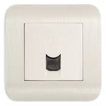 розетка 1 пост компьютерная LUXAR Deco RJ-45 IP20 белый
