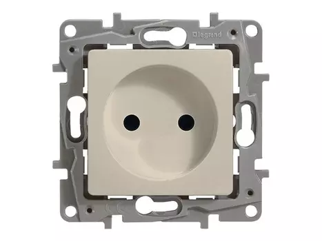 розетка 1 пост LEGRAND Etika без заземления слоновая кость