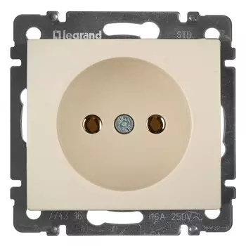 розетка 1 пост LEGRAND Valena б/з б/ш слоновая кость