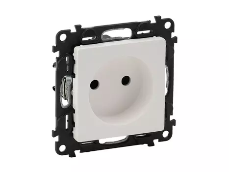розетка 1 пост LEGRAND Valena Life без заземления с/ш белый