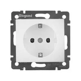 розетка 1 пост LEGRAND Valena с/з б/ш 16А 10шт белый