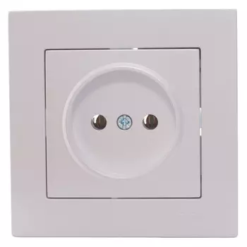 розетка 1 пост LEZARD Vesna б/з ПБТ жемчужно-белый перламутр