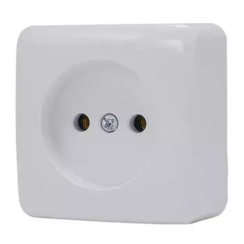 розетка 1 пост LEZARD Viola б/з б/ш 16А белый