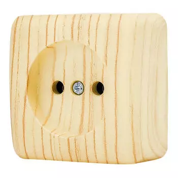 розетка 1 пост LEZARD Viola б/з б/ш 16А белёный дуб