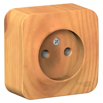 розетка 1-пост SCHNEIDER ELECTRIC Blanca б/з б/ш 16А ясень