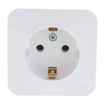 розетка 1 пост SCHNEIDER ELECTRIC Blanca с/з б/ш 16А белый