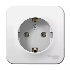 розетка 1-пост SCHNEIDER ELECTRIC Blanca с/з б/ш 16А белый