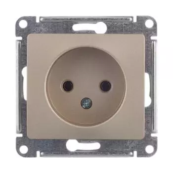розетка 1 пост SCHNEIDER ELECTRIC Glossa б/з титан