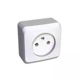 розетка 1 пост SCHNEIDER ELECTRIC Этюд без заземления, белый