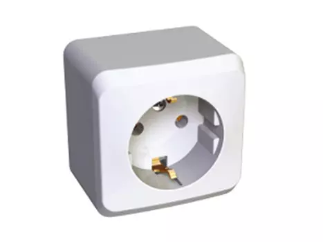 розетка 1 пост SCHNEIDER ELECTRIC Этюд с заземлением, белый