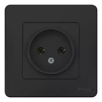 розетка 1 пост SYSTEME ELECTRIC Blanca б/з б/ш 16А 250В антрацит