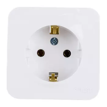 розетка 1 пост SYSTEME ELECTRIC Blanca с/з б/ш 16А 250В белый