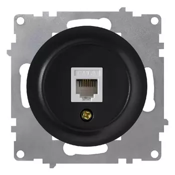 розетка 1 пост телефонная 1xRJ11 ONEKEYELECTRO Florence чёрный