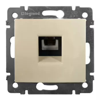 розетка 1 пост телефонная RJ11 LEGRAND Valena слоновая кость