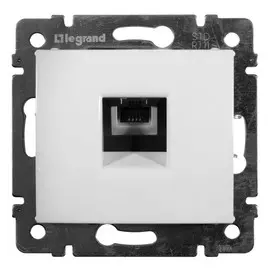 розетка 1 пост телефонная RJ11 LEGRAND Valena белый