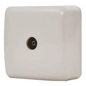 розетка 1 пост телевизионная LEZARD Viola оконечная кремовый