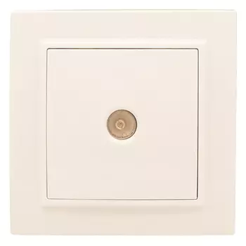 розетка 1 пост TV EKF Минск, бежевая