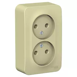 розетка 2-поста SCHNEIDER ELECTRIC Blanca б/з б/ш 16А бежевый