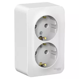 розетка 2-поста SCHNEIDER ELECTRIC Blanca с/з б/ш 16А белый
