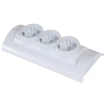 розетка 3 поста ВЭП СВЕТ 250В 10А IP20 белый