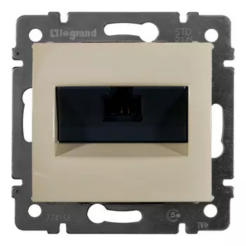 розетка компьютерная 1 пост LEGRAND Valena RJ45 слоновая кость