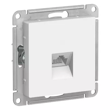 розетка компьютерная 1 пост Atlas Design RJ45 белый