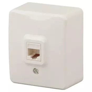 розетка компьютерная ЭРА Эксперт IP20 слоновая кость