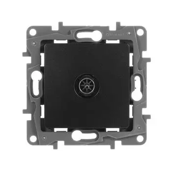 розетка Legrand Etika телевизионная пластиковая 80х80х40 мм IP20 антрацит