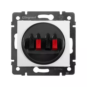 розетка Legrand Valena аудио пластиковая 70х70х35 мм IP20 белая
