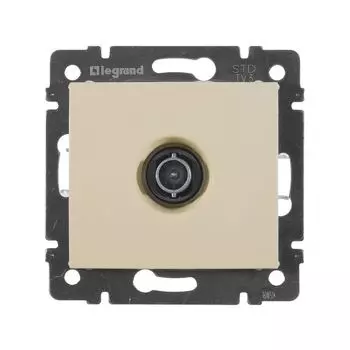 розетка Legrand Valena телевизионная пластиковая слоновая кость