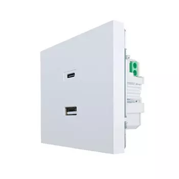 розетка LEZARD Zima TC+USB разъём белый