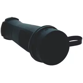 розетка переносная каучук 2Р+Е 16A IP44 черный