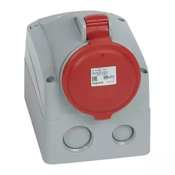 розетка силовая 90162 с/з IP44 32А