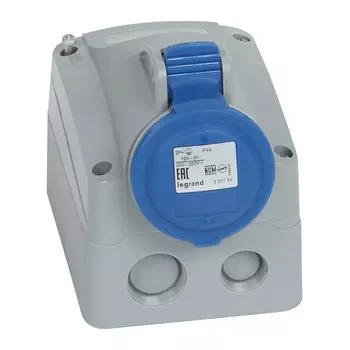 розетка силовая 90167 с/з IP44 16А