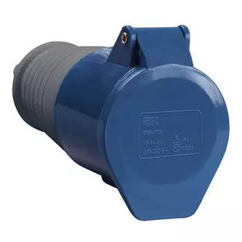 розетка силовая кабельная IEK переносная ССИ-213 16А-6ч 220В 2P+PE IP44