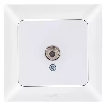 розетка спутниковая NE-AD Aras F-Konnektor EKO белый