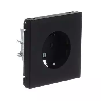 розетка SYSTEME ELECTRIC Art Gallery 16А с/з с/ш карбон