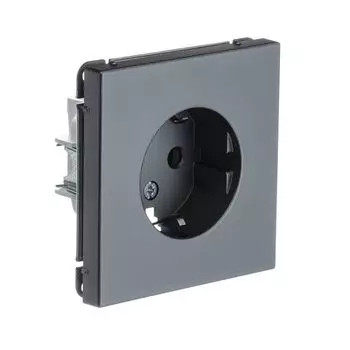 розетка SYSTEME ELECTRIC Art Gallery 16А с/з сталь