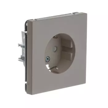 розетка SYSTEME ELECTRIC Art Gallery 16А с/з с/ш песочный